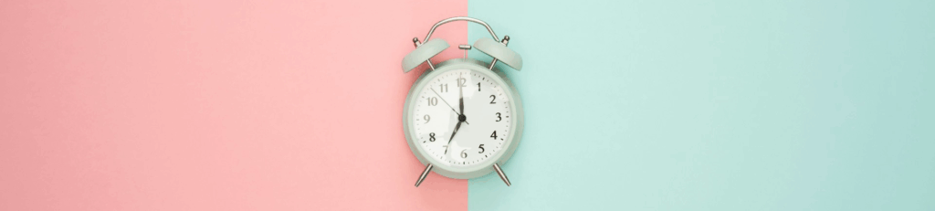 時計のバナーです。