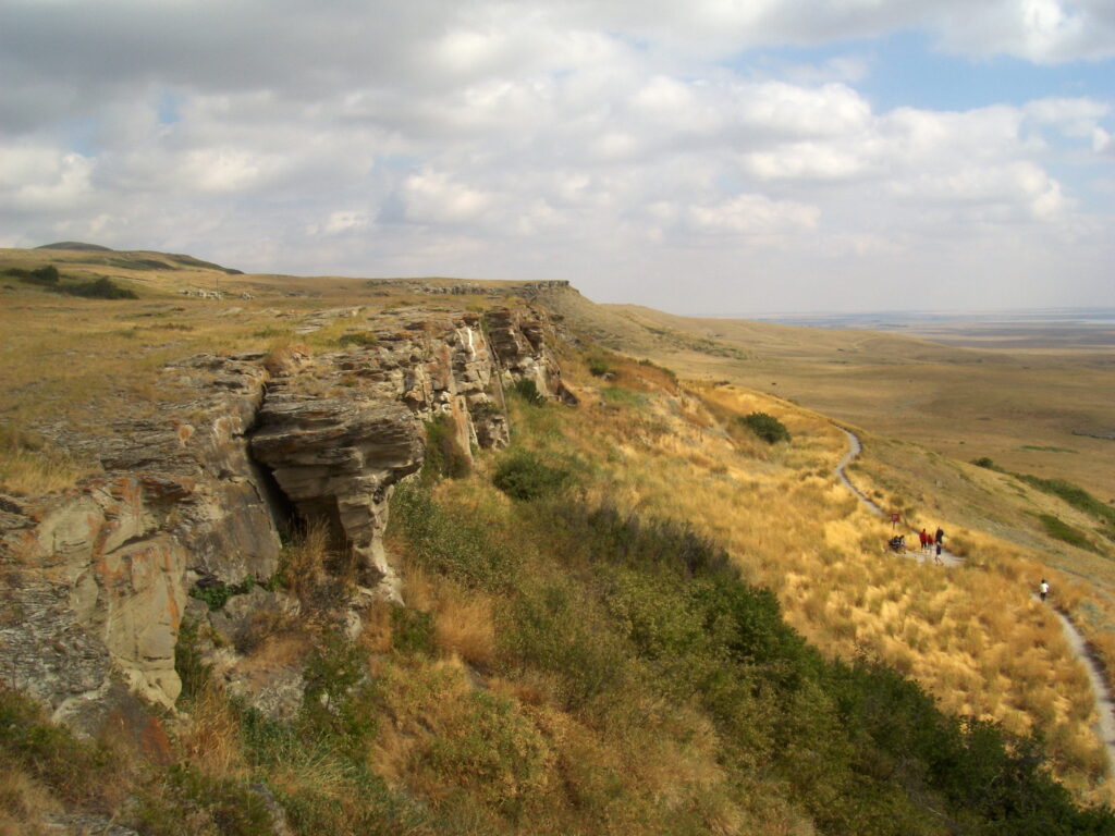 バッファロー狩りの断崖