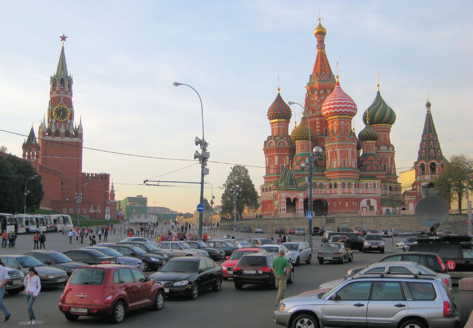 モスクワのクレムリンと赤の広場