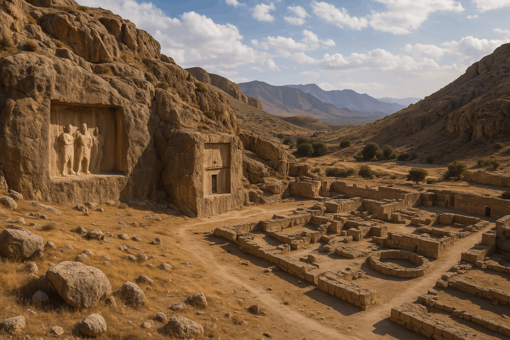 ファールス地方にあるササン朝