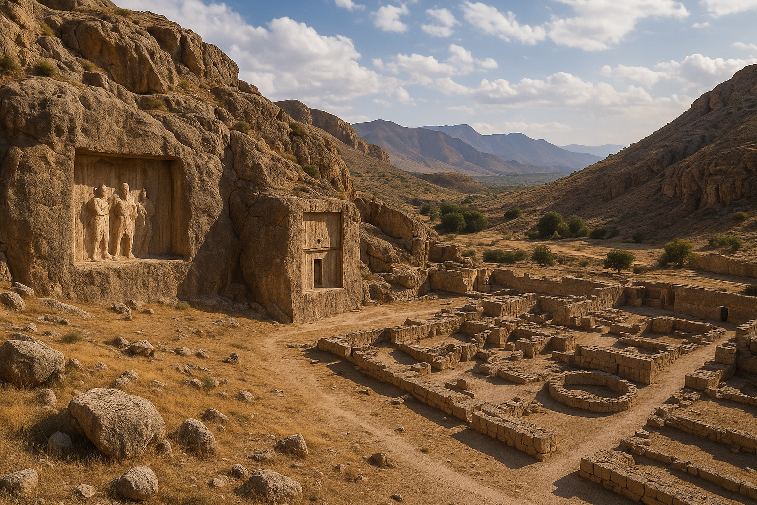 ファールス地方にあるササン朝