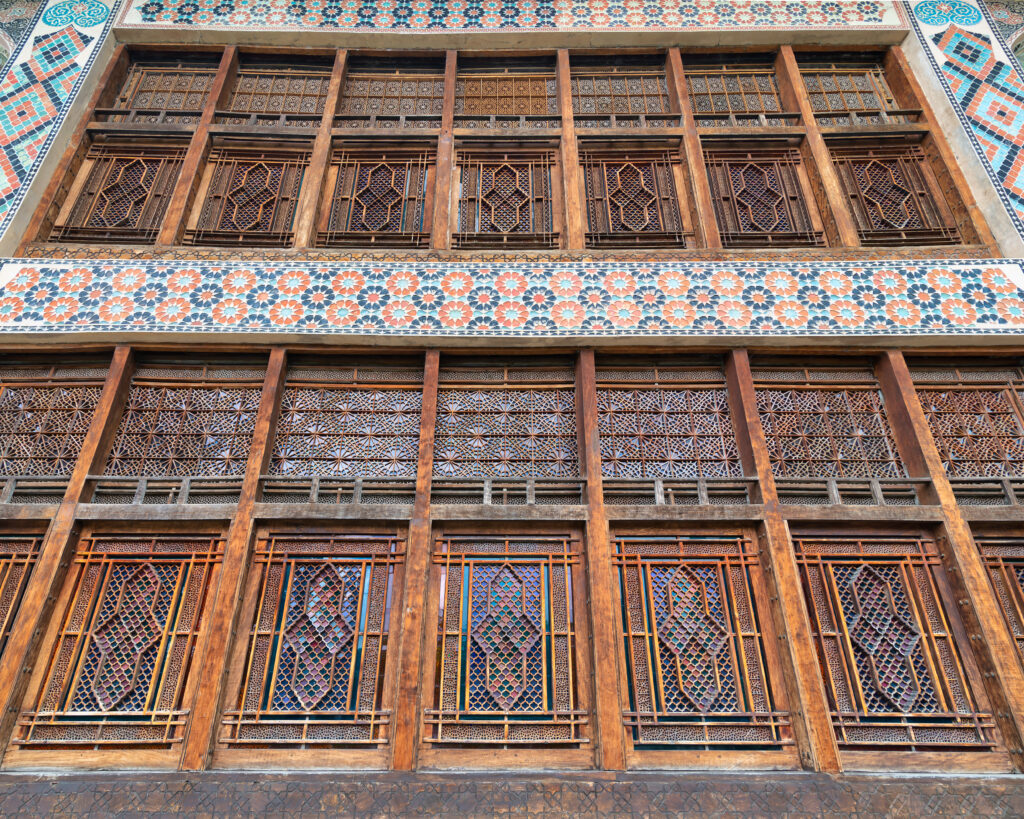 ハーン宮殿のあるシェキの歴史地区