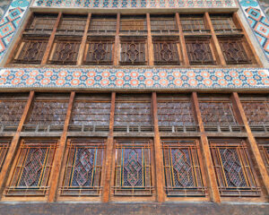 ハーン宮殿のあるシェキの歴史地区